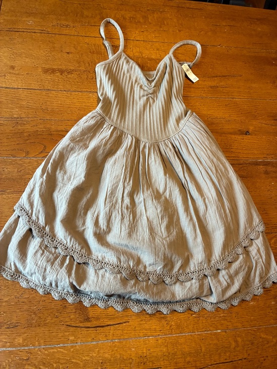 aerie Dresses & Skirts - Aerie Sleeveless Cotton-Blend Dress in Light Taupe